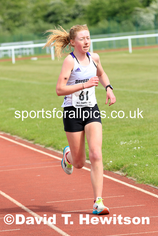 2022 North Eastern Counties AA 10000 metres Champs., Chester le Street, Sat,. May 21st. Photo: David T. Hewitson/Sports for All Pics